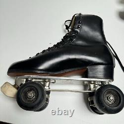 Riedell 220 Red Wings VTG Roller Skate SZ 9.5 CHICAGO CUSTOM Size 7 Plates