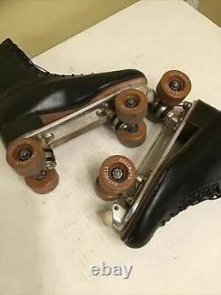 Riedell 220 Roller Skates Chicago Custom GM II Size 9 1/2 Cottrell Silentred Men