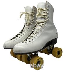 Riedell 220 Women's 6.5 White Vintage Roller Derby Skates Belair Olympian Plus