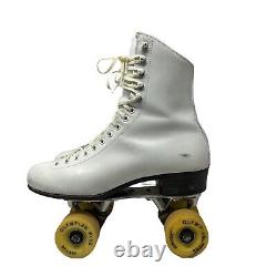 Riedell 220 Women's 6.5 White Vintage Roller Derby Skates Belair Olympian Plus