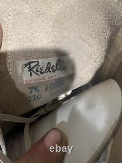 Riedell 220 Women's 7.5 White Vintage Roller Derby Skates Belair Olympian Plus