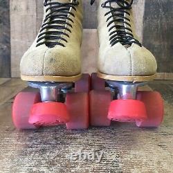 Riedell 2632 Vtg Roller Skates Suede Powell Peralta Bones Wheels Mens 9