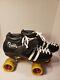 Riedell 265 Skates womans Size 8.5 With Powerdyne Plates. Stroker 62mm/98.5A