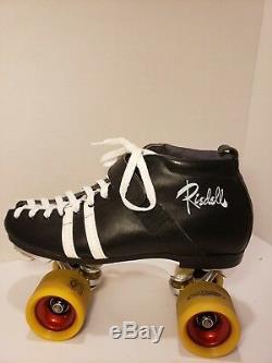 Riedell 265 Skates womans Size 8.5 With Powerdyne Plates. Stroker 62mm/98.5A