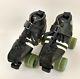 Riedell 265 Speed Roller Skate Shoes Boot Black Size 8 Power Dyne Plate Vintage