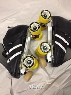 Riedell 265 Wicked Derby Roller Skates 2017 size 9 black and yellow. Brand new