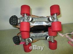 Riedell 295 Speed SkatesMen Size-5Women Size-6Cyclone PlatesRed Devil Wheels
