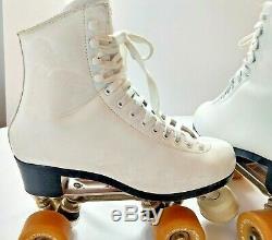 Riedell 297A Roller Skates with Powell 97a Bones V-VI 57mm wheels Womens sz 7