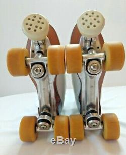 Riedell 297A Roller Skates with Powell 97a Bones V-VI 57mm wheels Womens sz 7