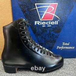 Riedell 375 Mens Skate Boots Black Size 7 Gold Star Boots New Unmounted