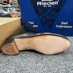 Riedell 375 Mens Skate Boots Black Size 7 Gold Star Boots New Unmounted