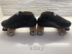 Riedell 395 Labeda Pro-line Plates Leather Speed Quad Roller Skates Mens Size 11