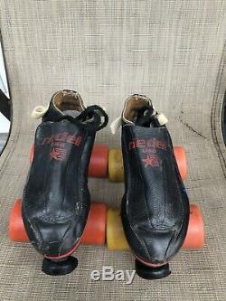 Riedell 395 Redline Size 3 Speed Roller Skates Laser Plates, Interceptor & Lips