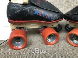 Riedell 395 Redline Size 3 Speed Roller Skates Laser Plates, Interceptor & Lips