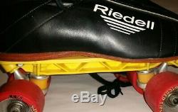 Riedell 395 Size 12 Speed Roller Skates w Wicked Lips Wheels Sunlite II Plates