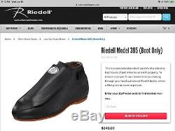 Riedell 395 Sure Grip Power-trac Plates Leather Speed Quad Roller Skates Mens 9