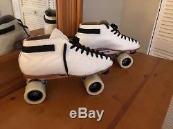Riedell 595 Labeda Pro-line Bones Ceramics Leather Roller Skates Mens Size 11