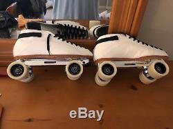 Riedell 595 Labeda Pro-line Bones Ceramics Leather Roller Skates Mens Size 11