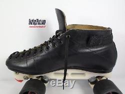 Riedell 595 Men's Black Size 10.5 Laser Plate Double Action Zombie Roller Skate