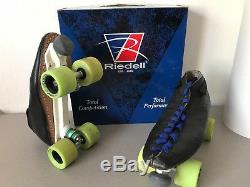 Riedell 595 Speed Skate Boot Size 12.5 Boys/Men's Sunlite Plate Sure Grip Wheels