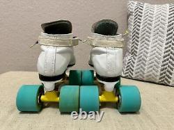 Riedell 595 Speed Skates Size 6 1/2 N Extremely Rare White