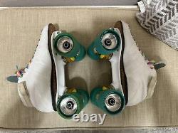 Riedell 595 Speed Skates Size 6 1/2 N Extremely Rare White