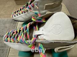 Riedell 595 Speed Skates Size 6 1/2 N Extremely Rare White