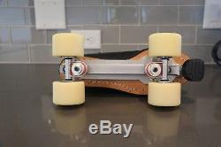 Riedell 595 Ultimate III Plates FASTER Skate Wheels / Bones REDS Bearings
