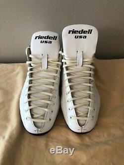 Riedell 595 White Roller Skate Boots Men's Size 8
