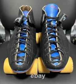 Riedell 695 Colorlab Men's Sz 12.5 With Power Trac Plates Roller Skates