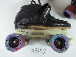 Riedell 695 Skates Men's Black Size 6.5 Laser Plate Speed Jam Roller Derby Skate