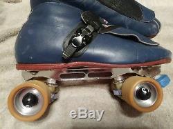 Riedell 911 Speed Skates with Roll Line Mistral plates and Vanguard Interceptors