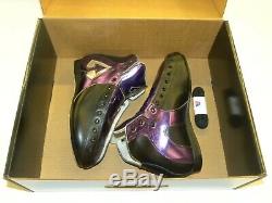 Riedell AR1 Antik Roller Skate Boots Custom Purple, Black, Silver Size 7 NEW