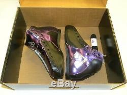 Riedell AR1 Antik Roller Skate Boots Custom Purple, Black, Silver Size 7 NEW
