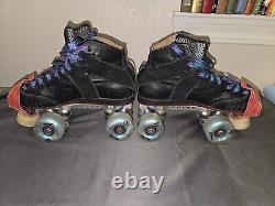 Riedell Antik AR1 Quad Skates Size 7 Powerdyne Revenge Plates 62mm Lumnous