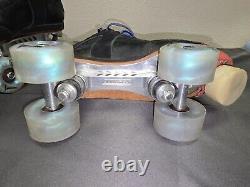 Riedell Antik AR1 Quad Skates Size 7 Powerdyne Revenge Plates 62mm Lumnous