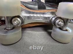 Riedell Antik AR1 Quad Skates Size 7 Powerdyne Revenge Plates 62mm Lumnous