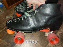 Riedell BLACK Leather Speed Skates Model 150's SIZES 1-13