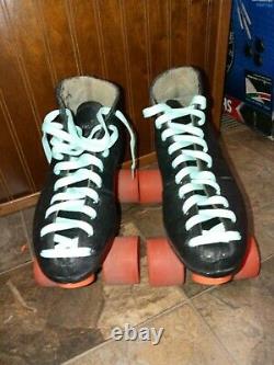 Riedell BLACK Leather Speed Skates Model 150's SIZES 1-13