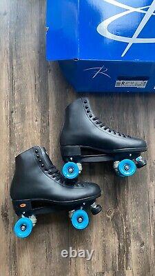 Riedell Black 111 Angel indoor roller skates men's size 12