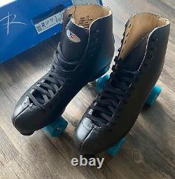 Riedell Black 111 Angel indoor roller skates men's size 12