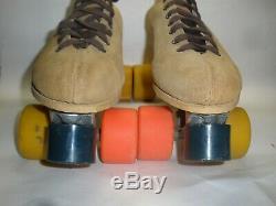 Riedell Brown Suede Roller Skates Size 11