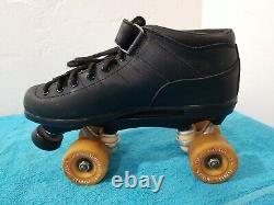 Riedell Carrera 105B #2 Speed Skates Men's Size 8, 97a Powell Bones Wheels 57MM
