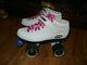 Riedell Carrera Quad Speed Skates withSure-Grip 96A Wheels womens White 5