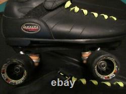 Riedell Carrera Roller Skate Speed Quads 4x4 Size 14 With Cosmic 95a And
