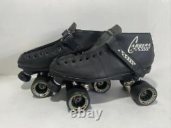 Riedell Carrera Speed Skates 105B/#2 Sure Grip Wheels Size 12 Black New Unused