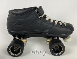 Riedell Carrera Speed Skates Mens Size 10 Model 105B/#2 Sure Grip Wheels