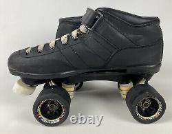 Riedell Carrera Speed Skates Mens Size 10 Model 105B/#2 Sure Grip Wheels