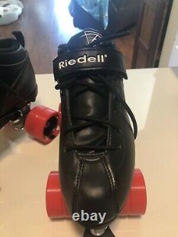 Riedell DART Quad Roller Derby Speed Skates with Red Wheels