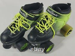 Riedell Dart Ombre Roller Skates Green/Black Fade Size 5 (Z02C)